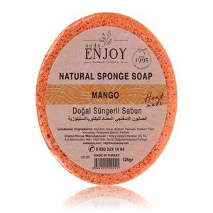 Natural Mango Handmade Sponge Shower Soap